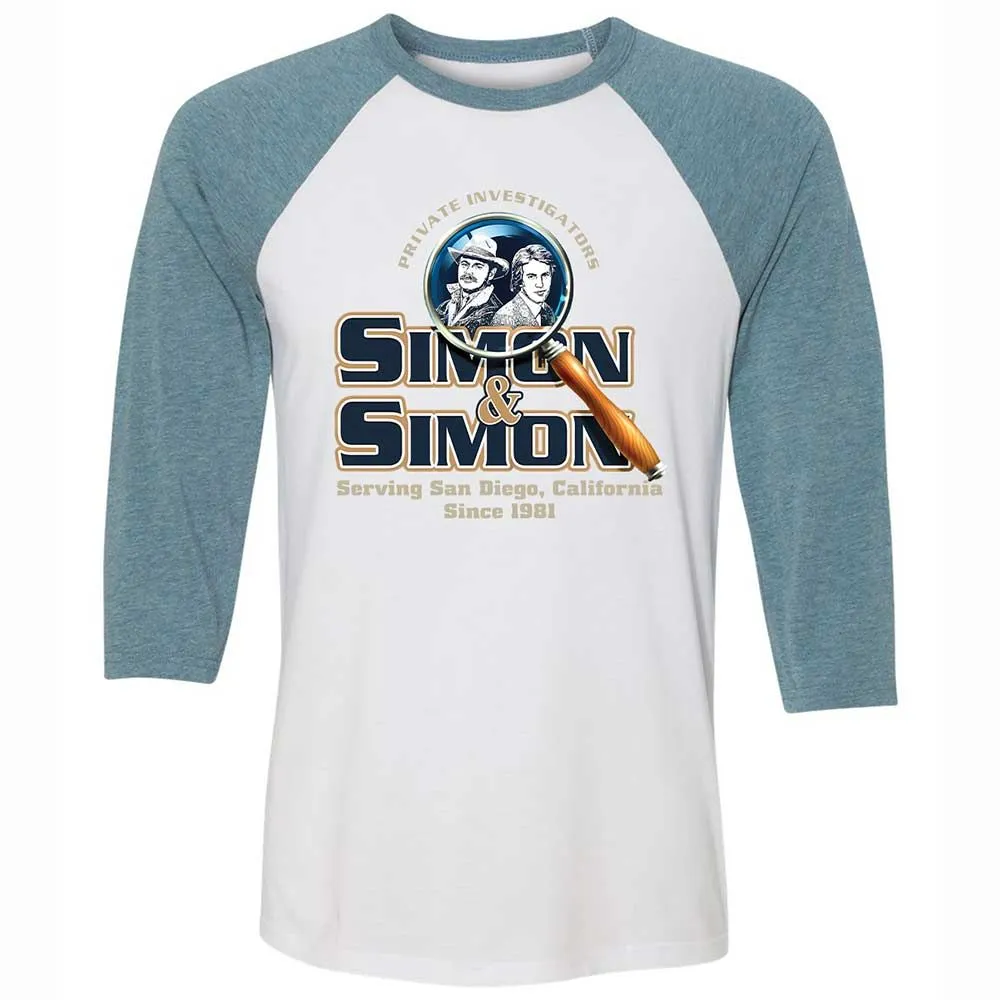 Unisex 3/4 Baseball Tee - 9CY8HJ4R - White/Denim - 3
