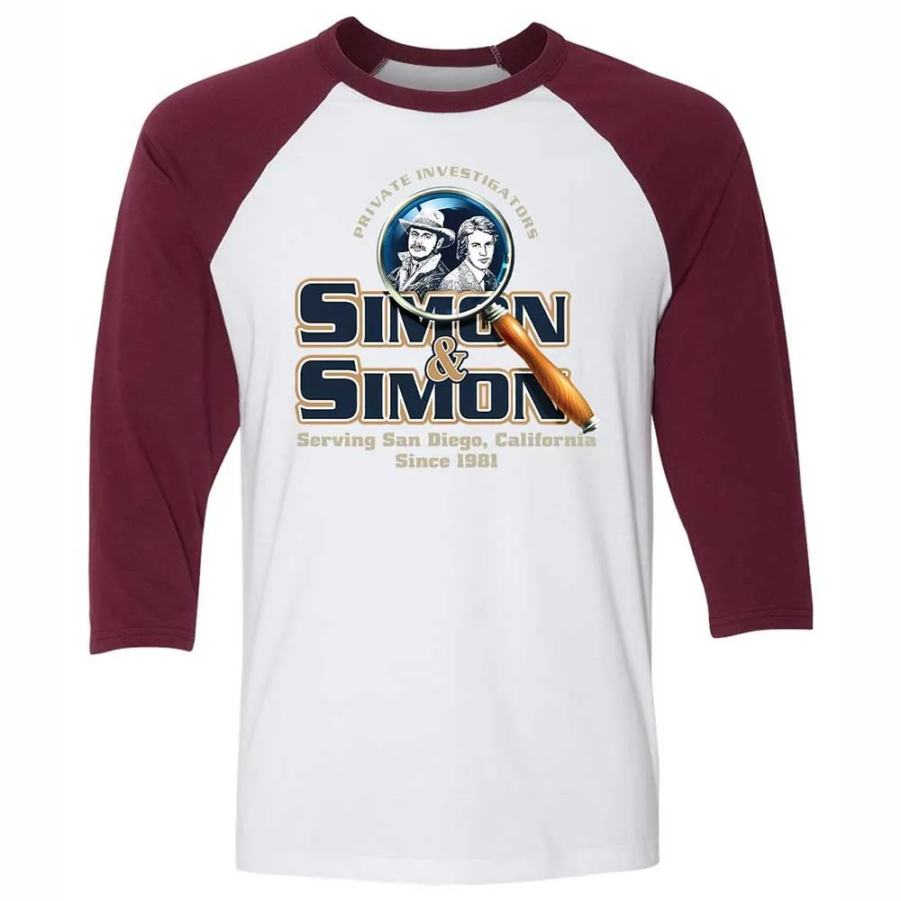 Unisex 3/4 Baseball Tee - 9CY8HJ4R - White/Maroon - 7