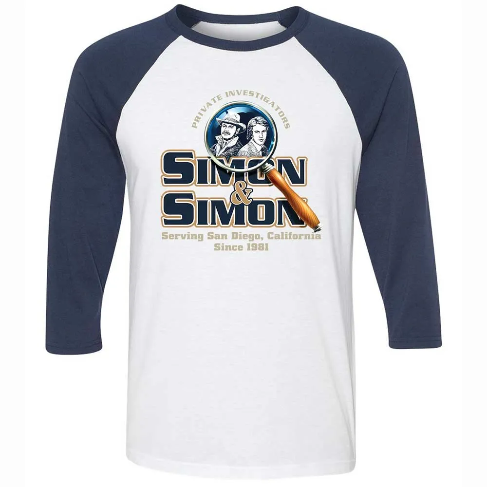 Unisex 3/4 Baseball Tee - 9CY8HJ4R - White/Navy - 8