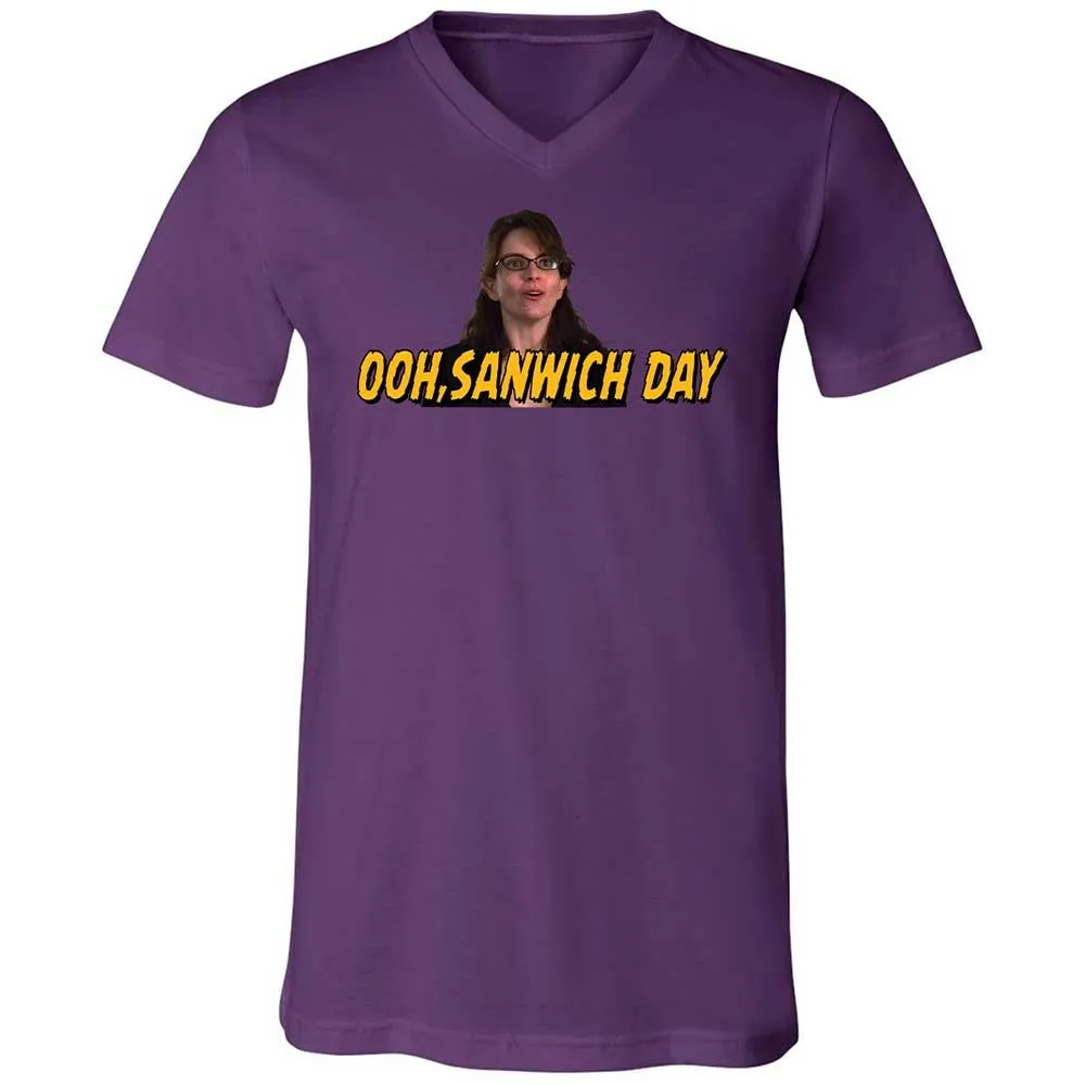 Unisex V-Neck T-Shirt - 48DX2SFB - Team Purple - 10