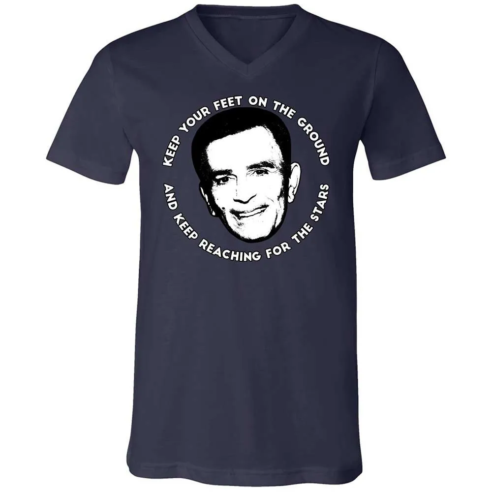 Unisex V-Neck T-Shirt - LL9QPEV7 - Navy - 2
