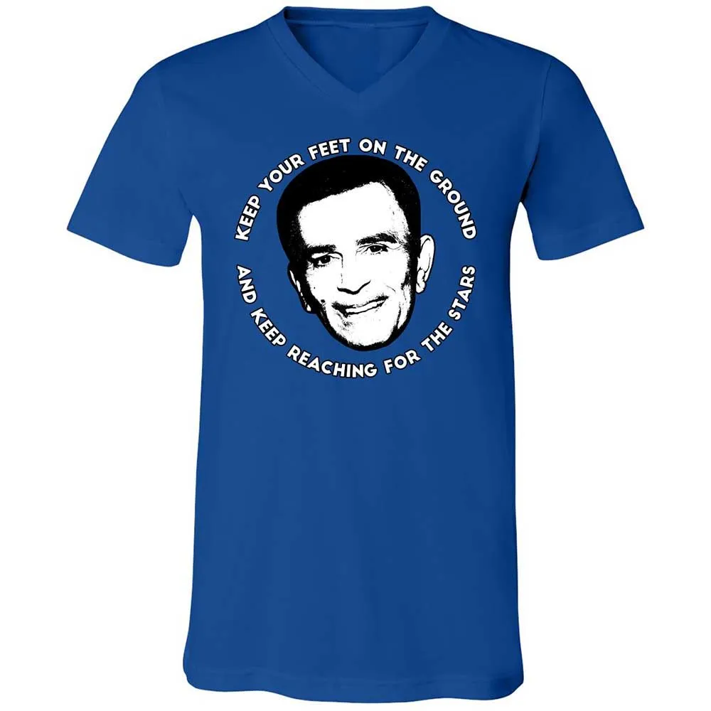 Unisex V-Neck T-Shirt - LL9QPEV7 - True Royal - 4