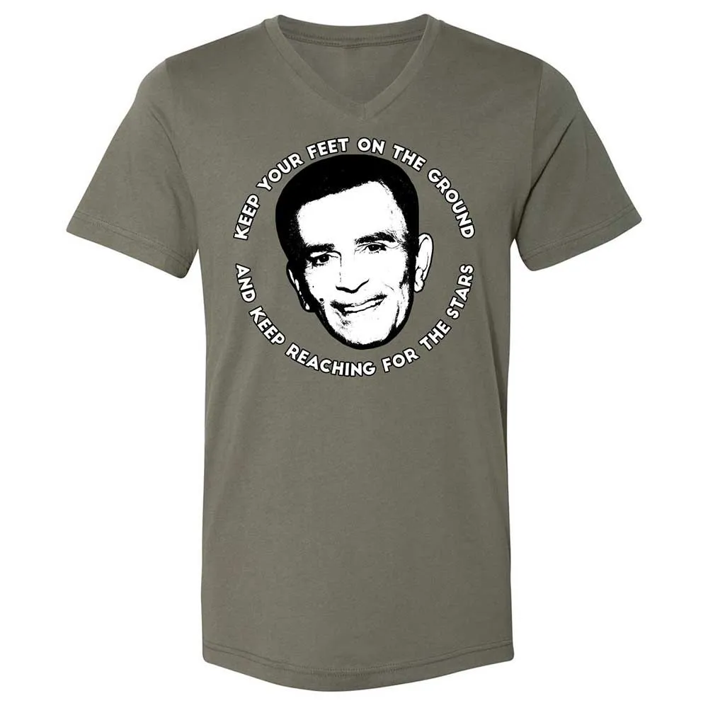 Unisex V-Neck T-Shirt - LL9QPEV7 - Military Green - 11