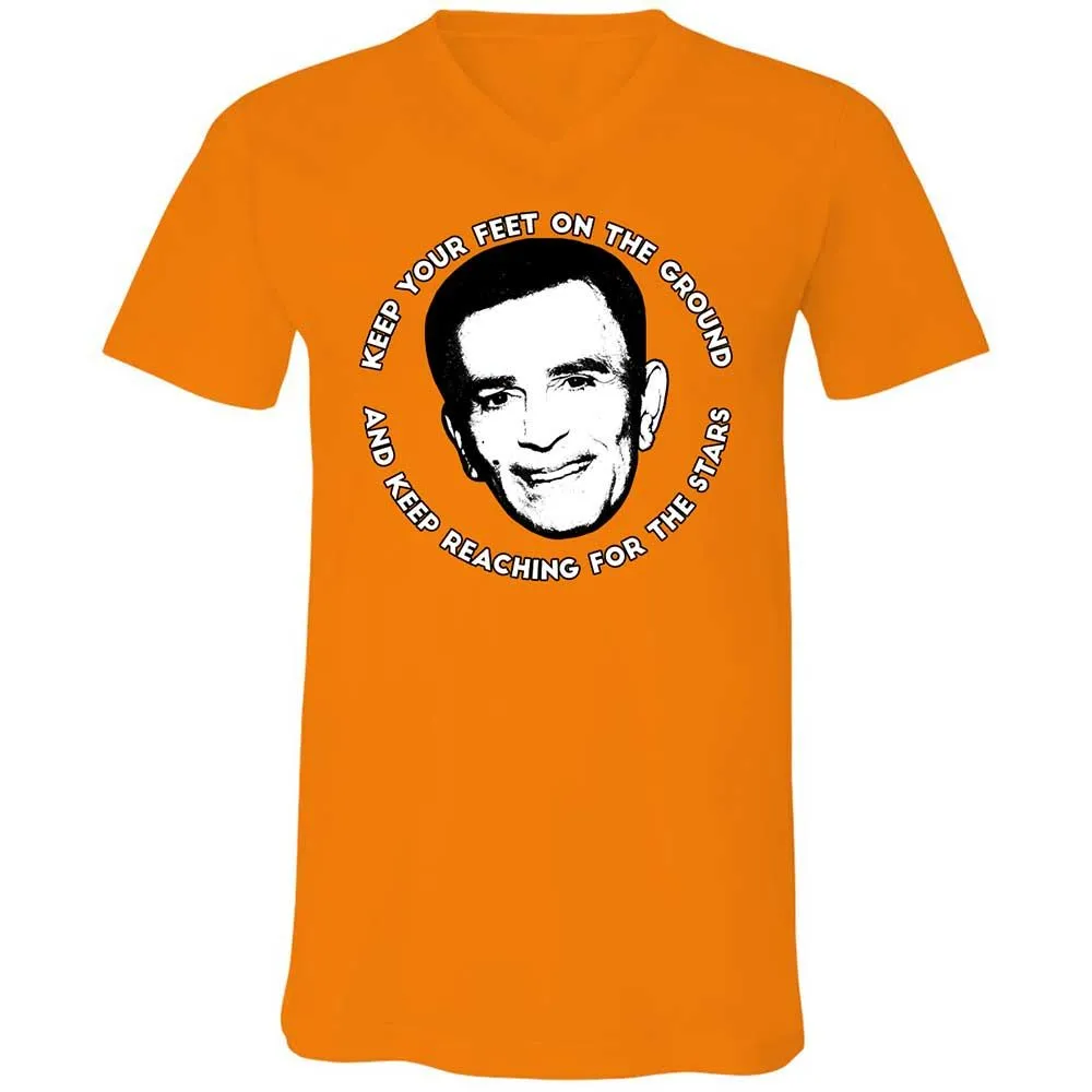 Unisex V-Neck T-Shirt - LL9QPEV7 - Orange - 12