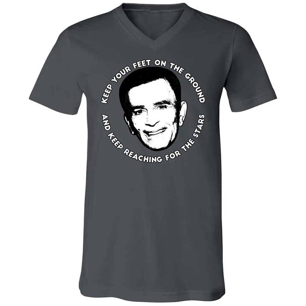 Unisex V-Neck T-Shirt - LL9QPEV7 - Asphalt - 13