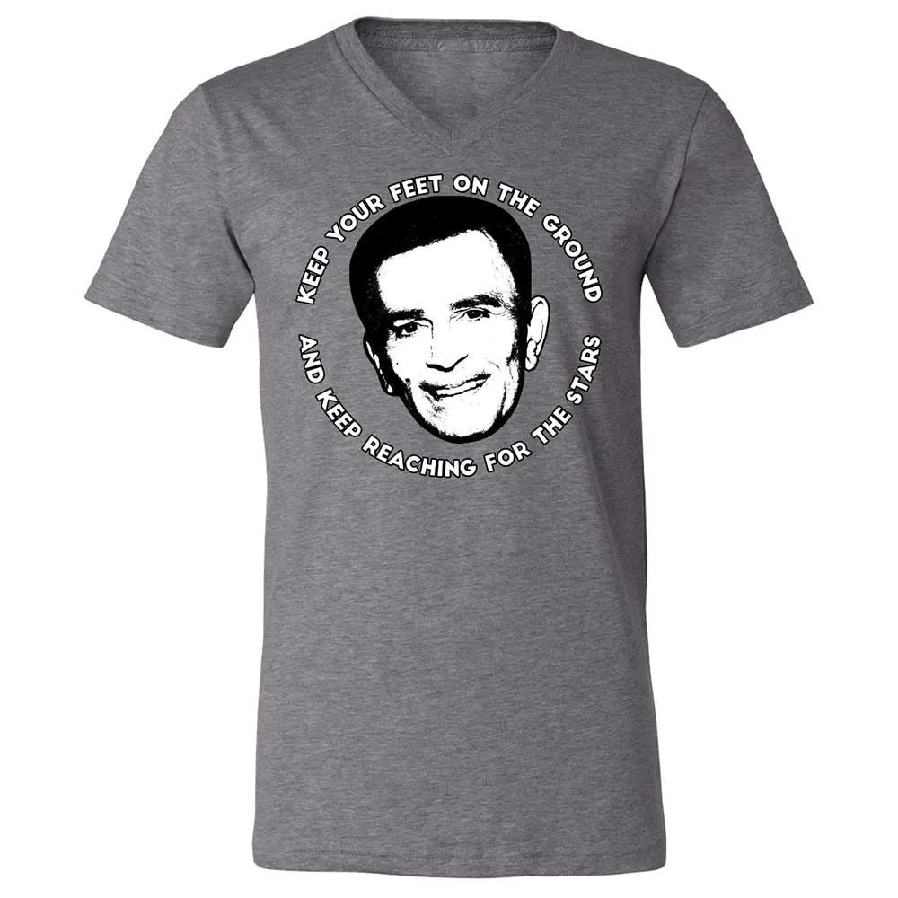 Unisex V-Neck T-Shirt - LL9QPEV7 - Deep Heather - 14