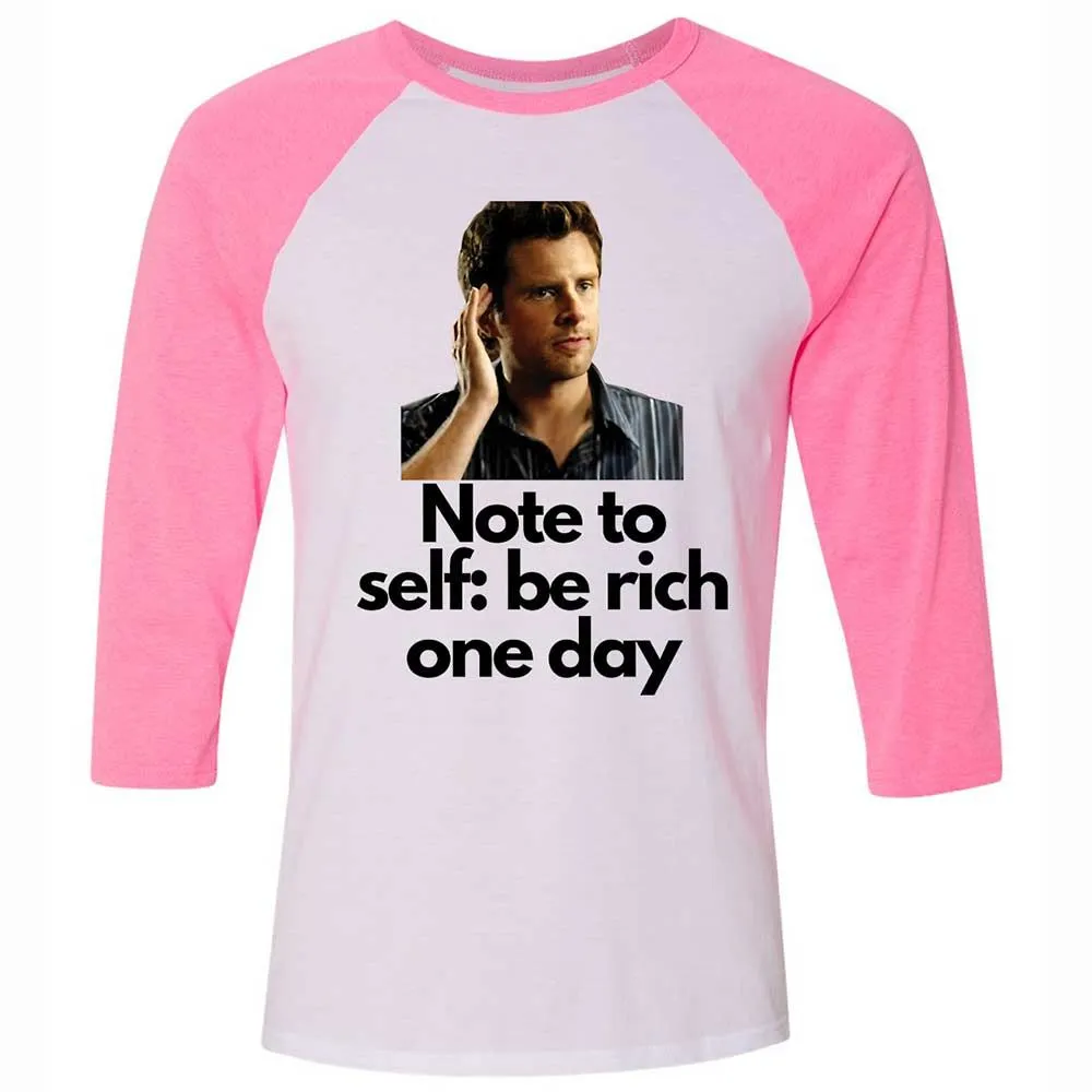 Unisex 3/4 Baseball Tee - 75TUEDPK - White/Neon Pink - 12