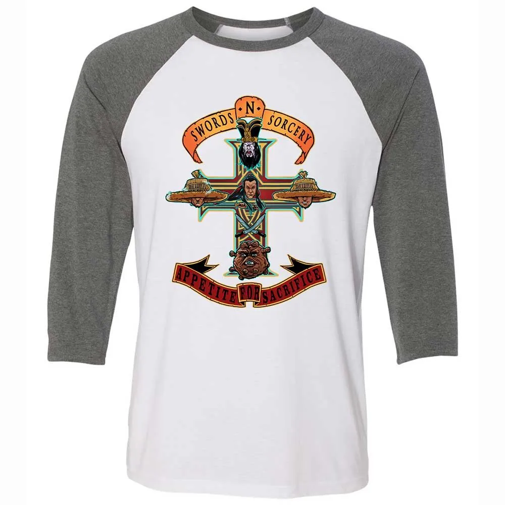 Unisex 3/4 Baseball Tee - FXXMKGE9 - White/Deep Heather - 11