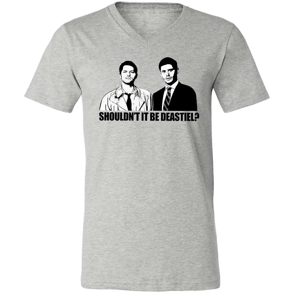 Unisex V-Neck T-Shirt - 67J8GAV5 - Athletic Heather - 2