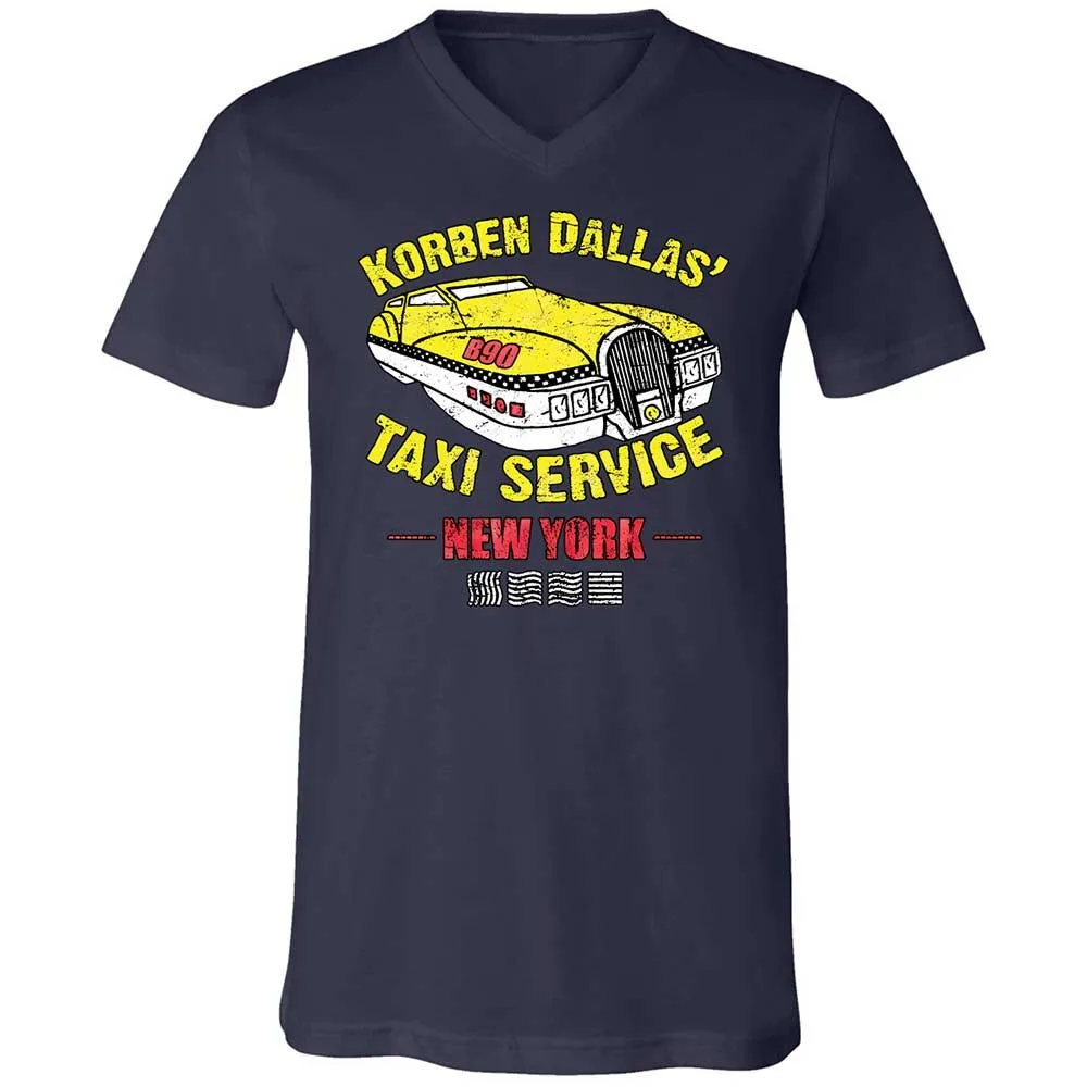 Unisex V-Neck T-Shirt - DMQGD5WP - Navy - 2