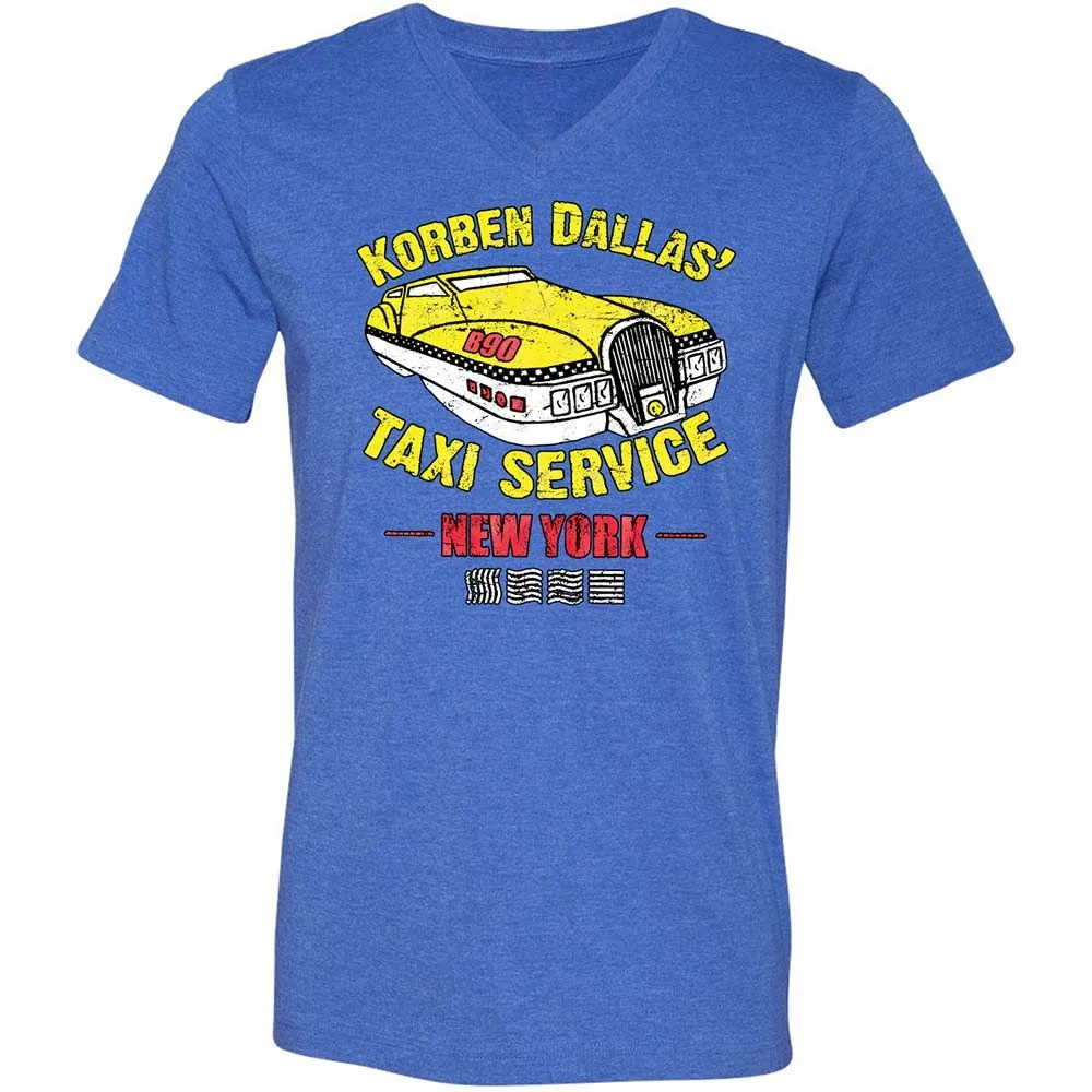 Unisex V-Neck T-Shirt - DMQGD5WP - Heather True Royal - 5