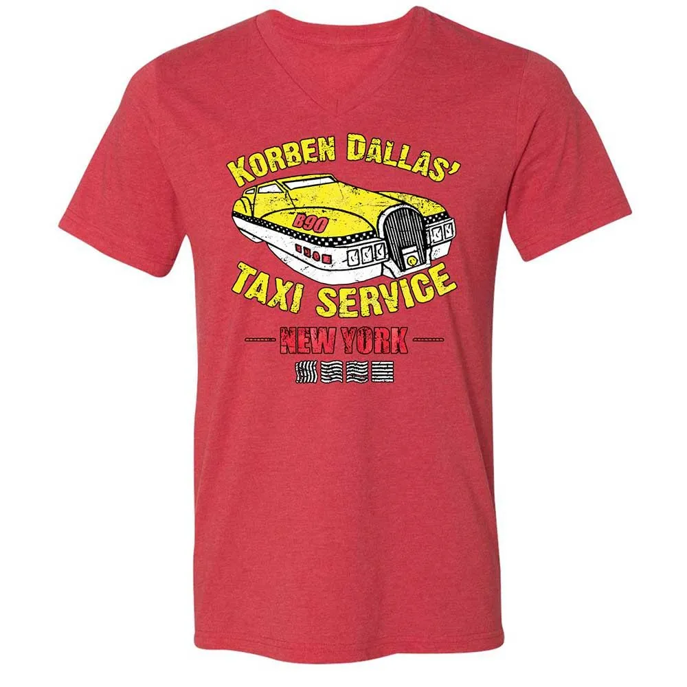 Unisex V-Neck T-Shirt - DMQGD5WP - Heather Red - 7