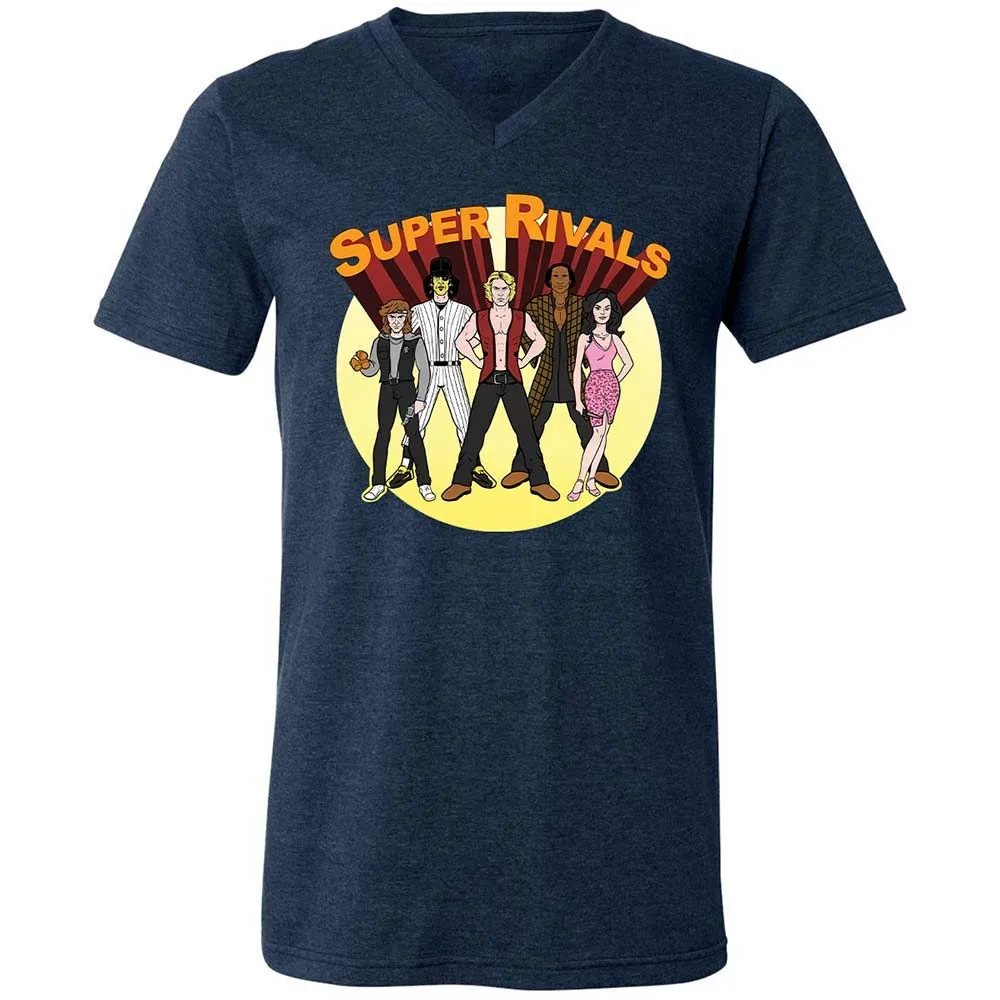 Unisex V-Neck T-Shirt - 1EA6MGTG - Heather Navy - 3