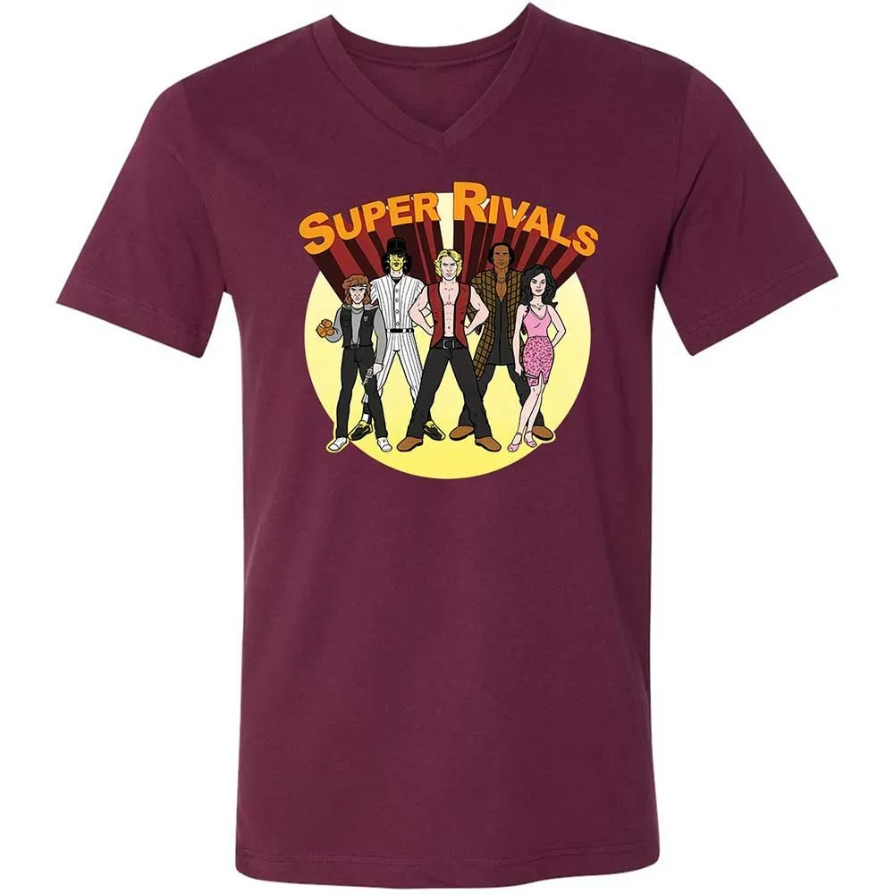 Unisex V-Neck T-Shirt - 1EA6MGTG - Maroon - 8