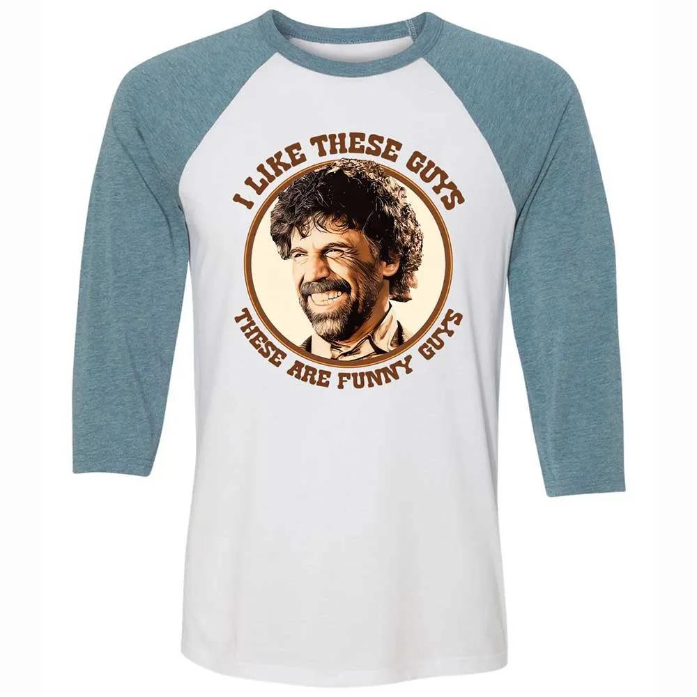 Unisex 3/4 Baseball Tee - GQW1269R - White/Denim - 3