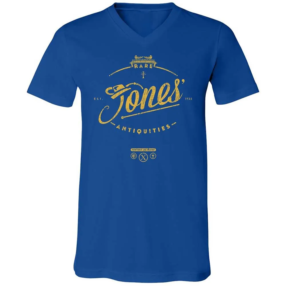 Unisex V-Neck T-Shirt - M6GULHET - True Royal - 4