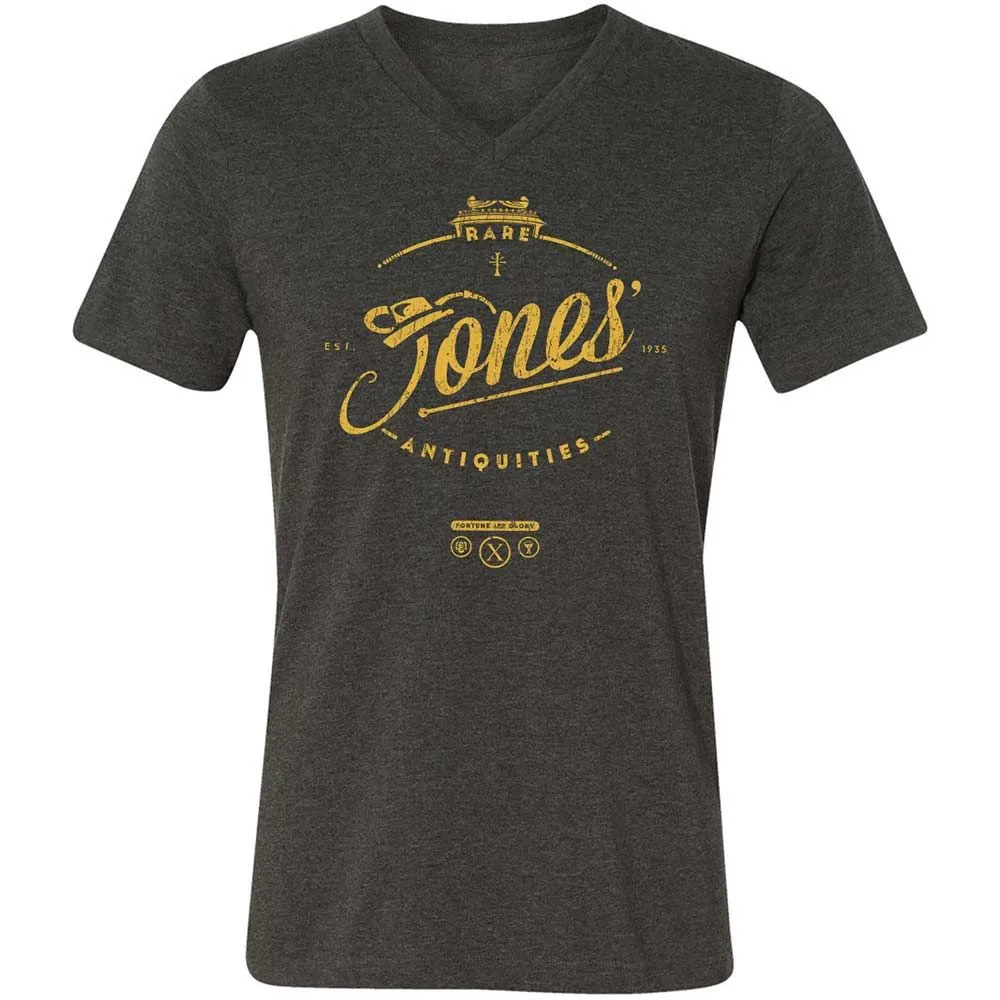 Unisex V-Neck T-Shirt - M6GULHET - Dark Grey Heather - 9