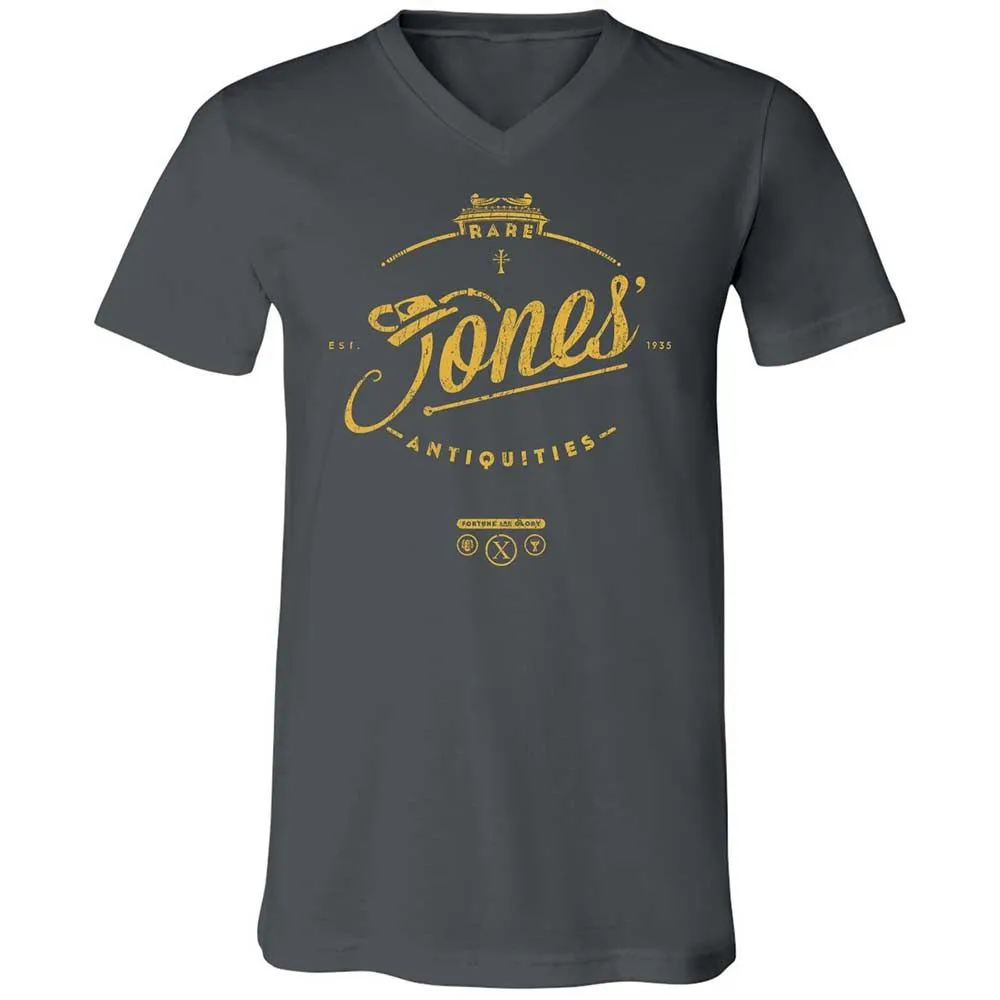 Unisex V-Neck T-Shirt - M6GULHET - Asphalt - 13