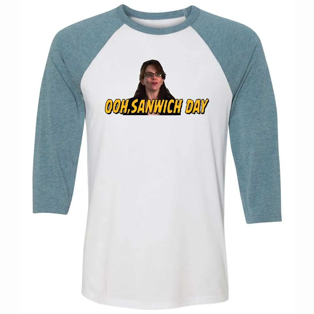 Unisex 3/4 Baseball Tee - YCZM9LPY - White/Denim - 3