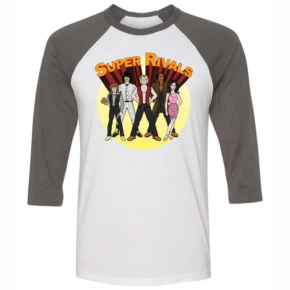 Unisex 3/4 Baseball Tee - AUF56ETR - White/Asphalt - 2
