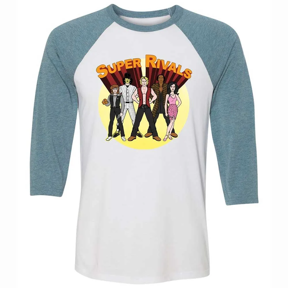 Unisex 3/4 Baseball Tee - AUF56ETR - White/Denim - 3