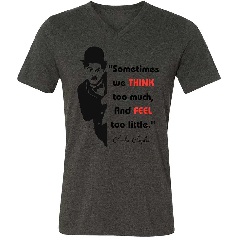 Sometimes we think too much - Dark Grey Heather - 8