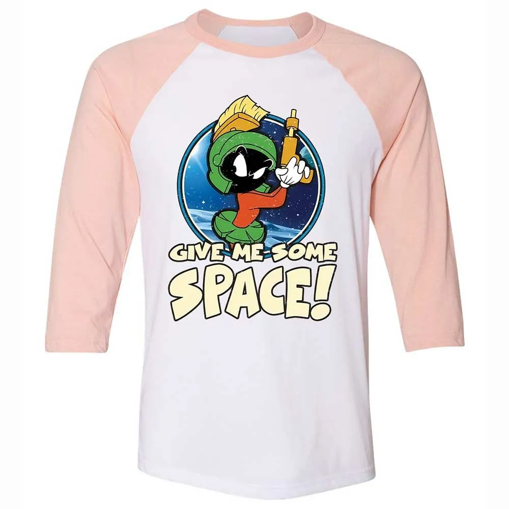 Unisex 3/4 Baseball Tee - NPRTPTSP - White/Heather Peach - 5