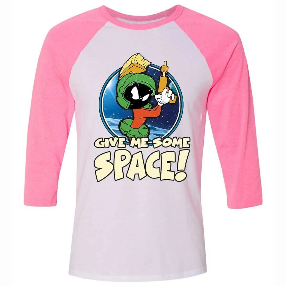 Unisex 3/4 Baseball Tee - NPRTPTSP - White/Neon Pink - 12
