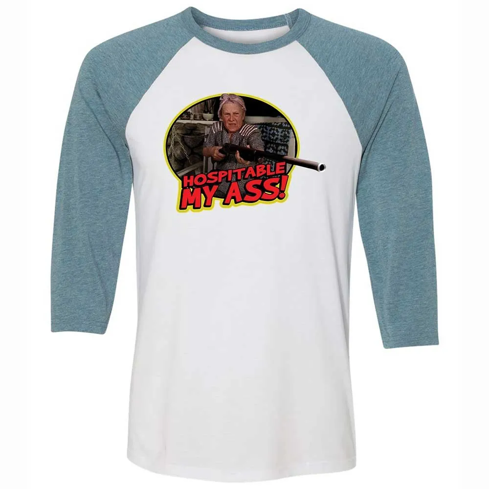 Unisex 3/4 Baseball Tee - GWT98QMT - White/Denim - 3