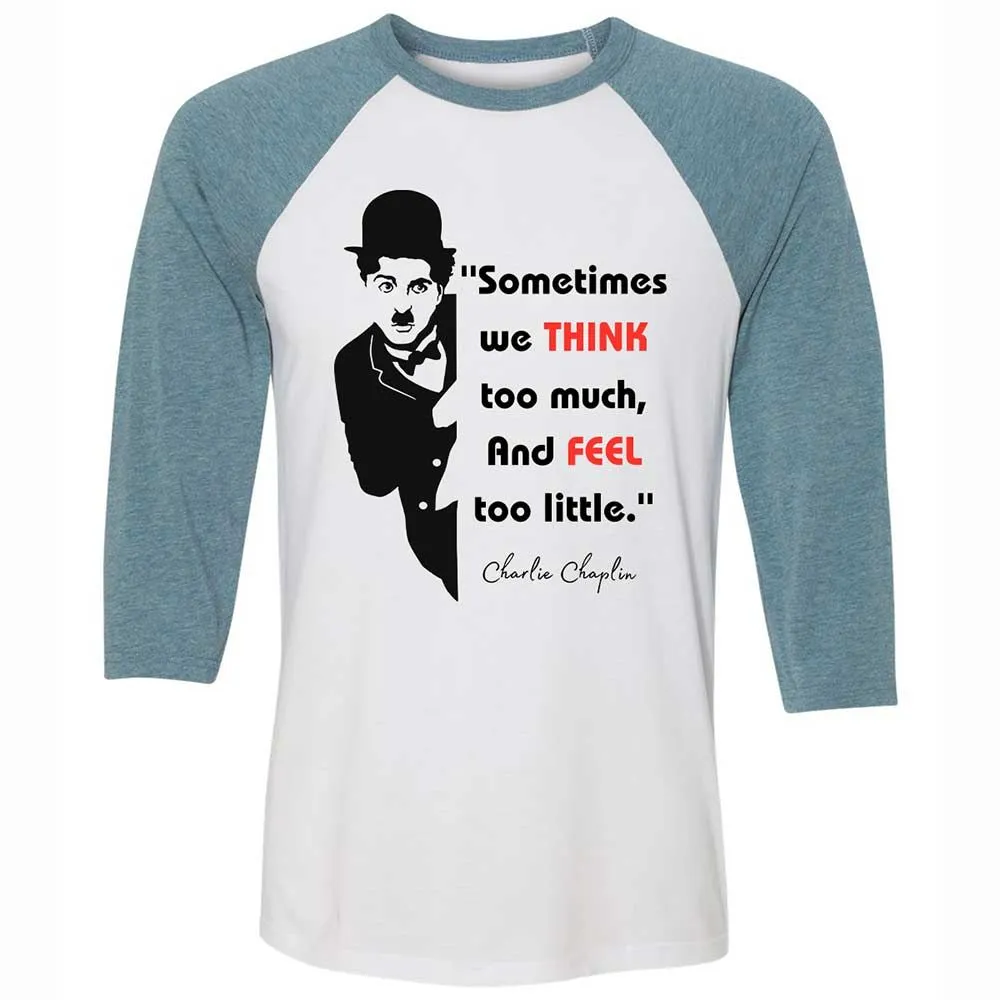Sometimes we think too much - White/Denim - 3