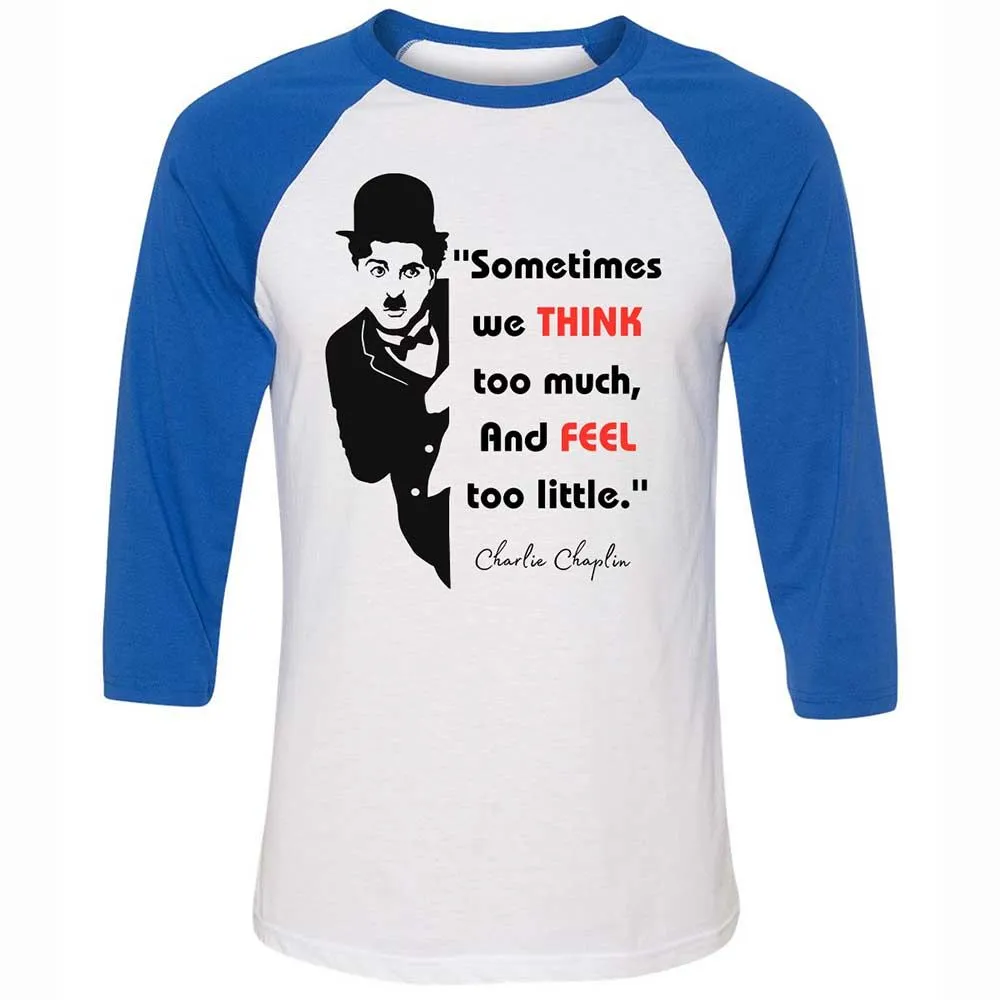 Sometimes we think too much - White/True Royal - 10