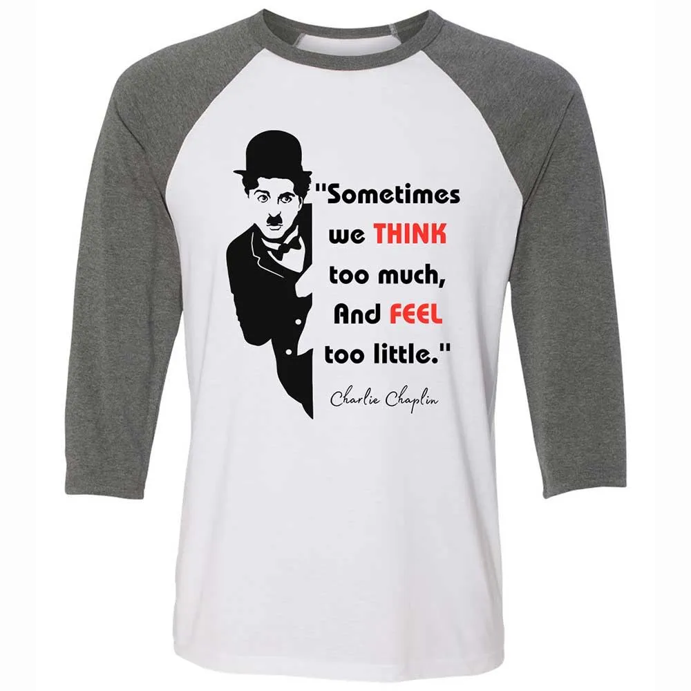 Sometimes we think too much - White/Deep Heather - 11
