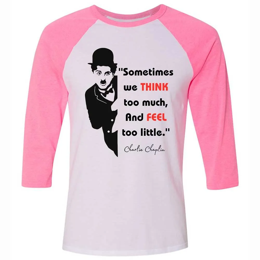 Sometimes we think too much - White/Neon Pink - 12