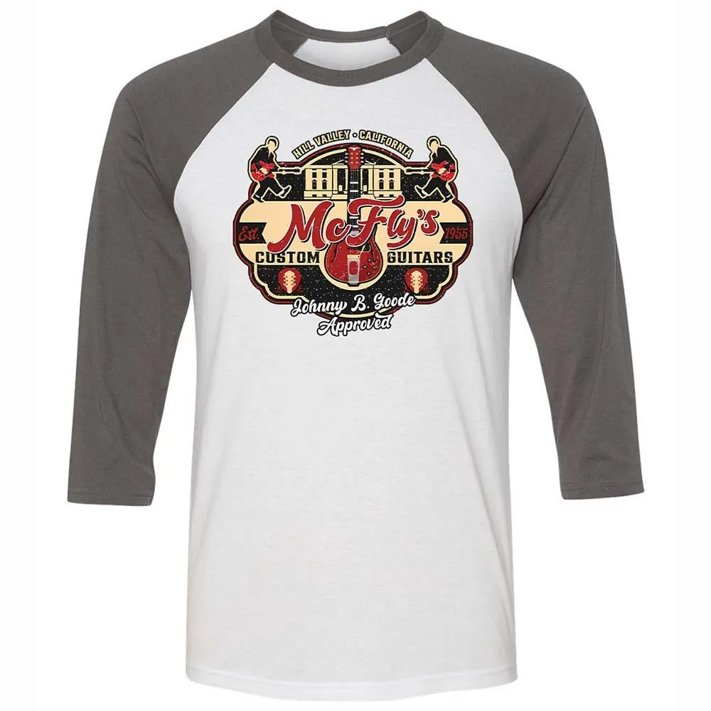 Unisex 3/4 Baseball Tee - LYLR72FW - White/Asphalt - 2