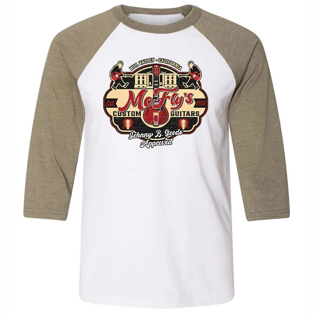 Unisex 3/4 Baseball Tee - LYLR72FW - White/Heather Olive - 4