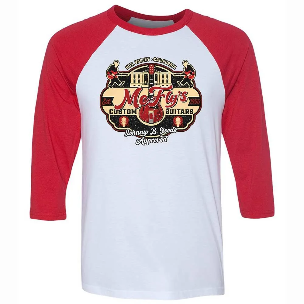 Unisex 3/4 Baseball Tee - LYLR72FW - White/Red - 9