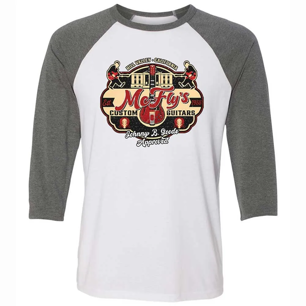 Unisex 3/4 Baseball Tee - LYLR72FW - White/Deep Heather - 11