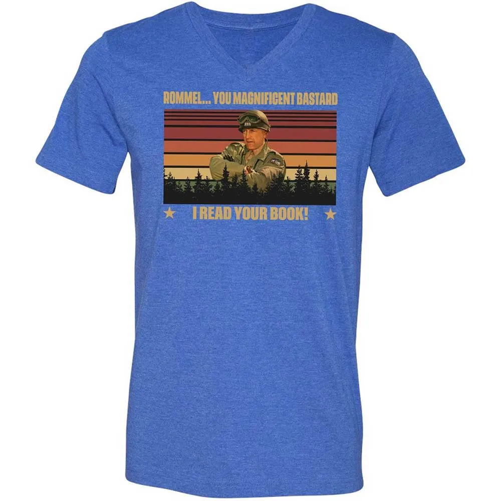 Unisex V-Neck T-Shirt - RA5WNKBZ - Heather True Royal - 5