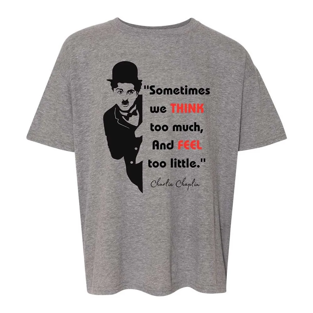 Sometimes we think too much - Graphite Heather - 18