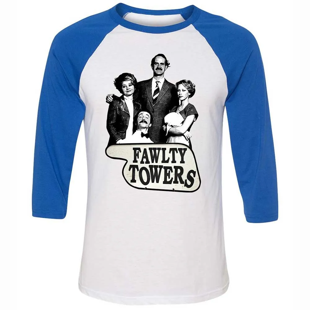 Basil Fawlty - White/True Royal - 10