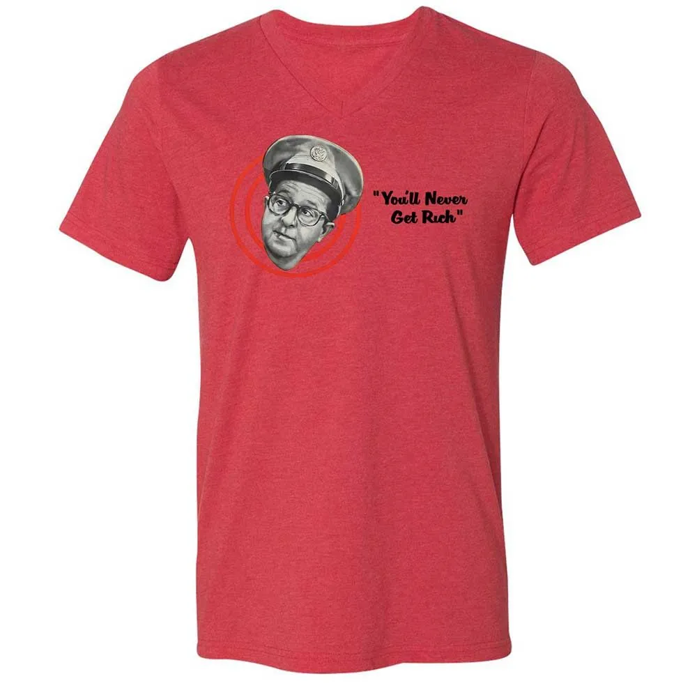 Unisex V-Neck T-Shirt - L3WWZC14 - Heather Red - 6