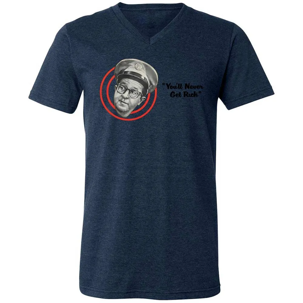 Unisex V-Neck T-Shirt - L3WWZC14 - Heather Navy - 13