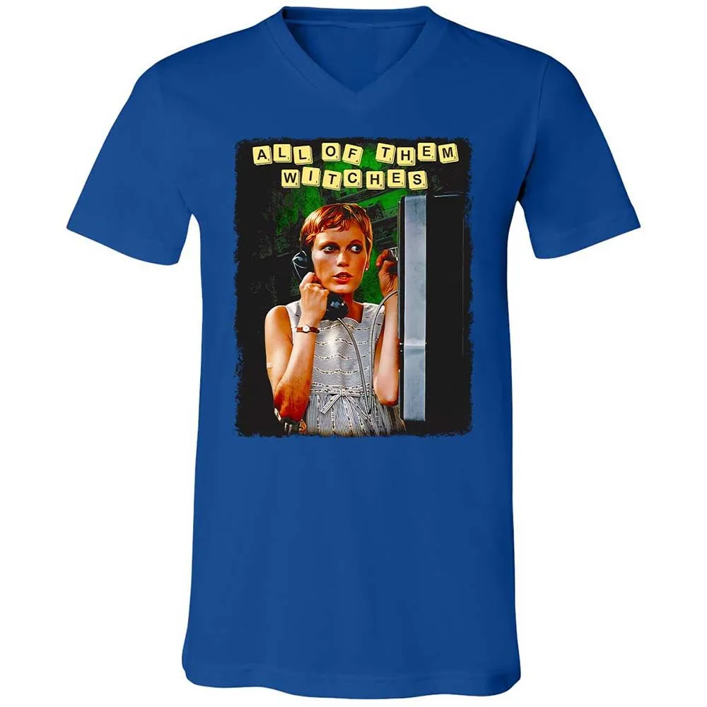 Unisex V-Neck T-Shirt - W98HCEUS - True Royal - 4