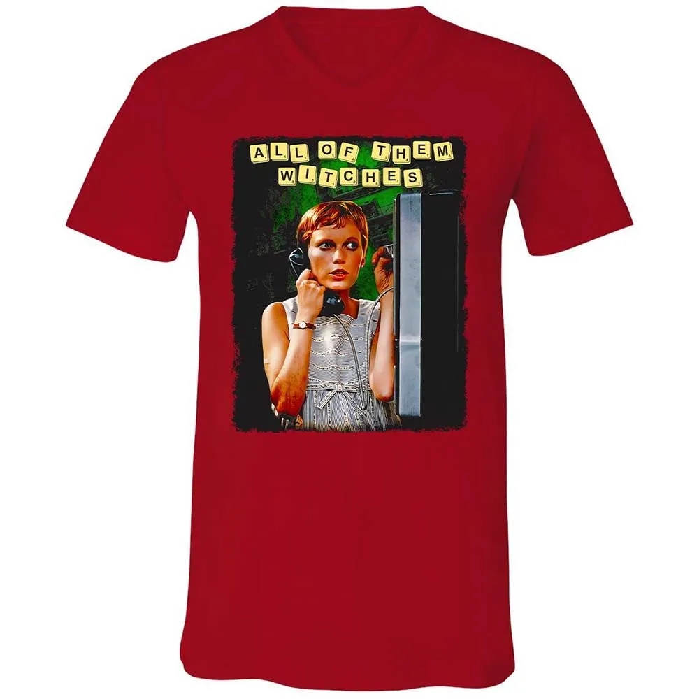 Unisex V-Neck T-Shirt - W98HCEUS - Red - 6