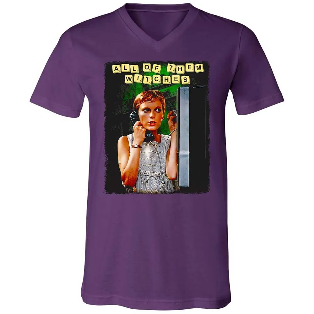 Unisex V-Neck T-Shirt - W98HCEUS - Team Purple - 10
