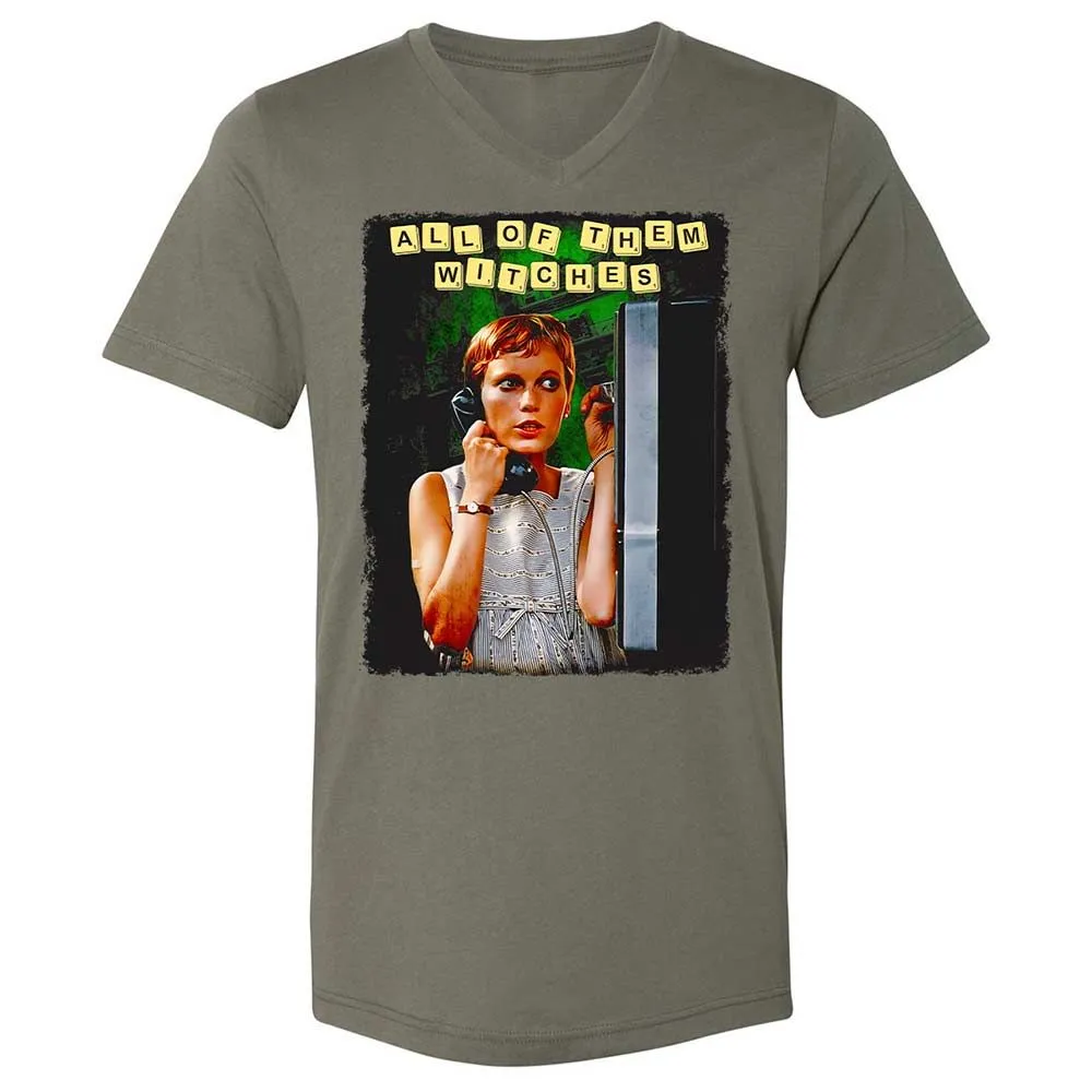 Unisex V-Neck T-Shirt - W98HCEUS - Military Green - 11