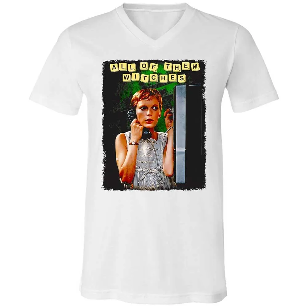 Unisex V-Neck T-Shirt - W98HCEUS - White - 16