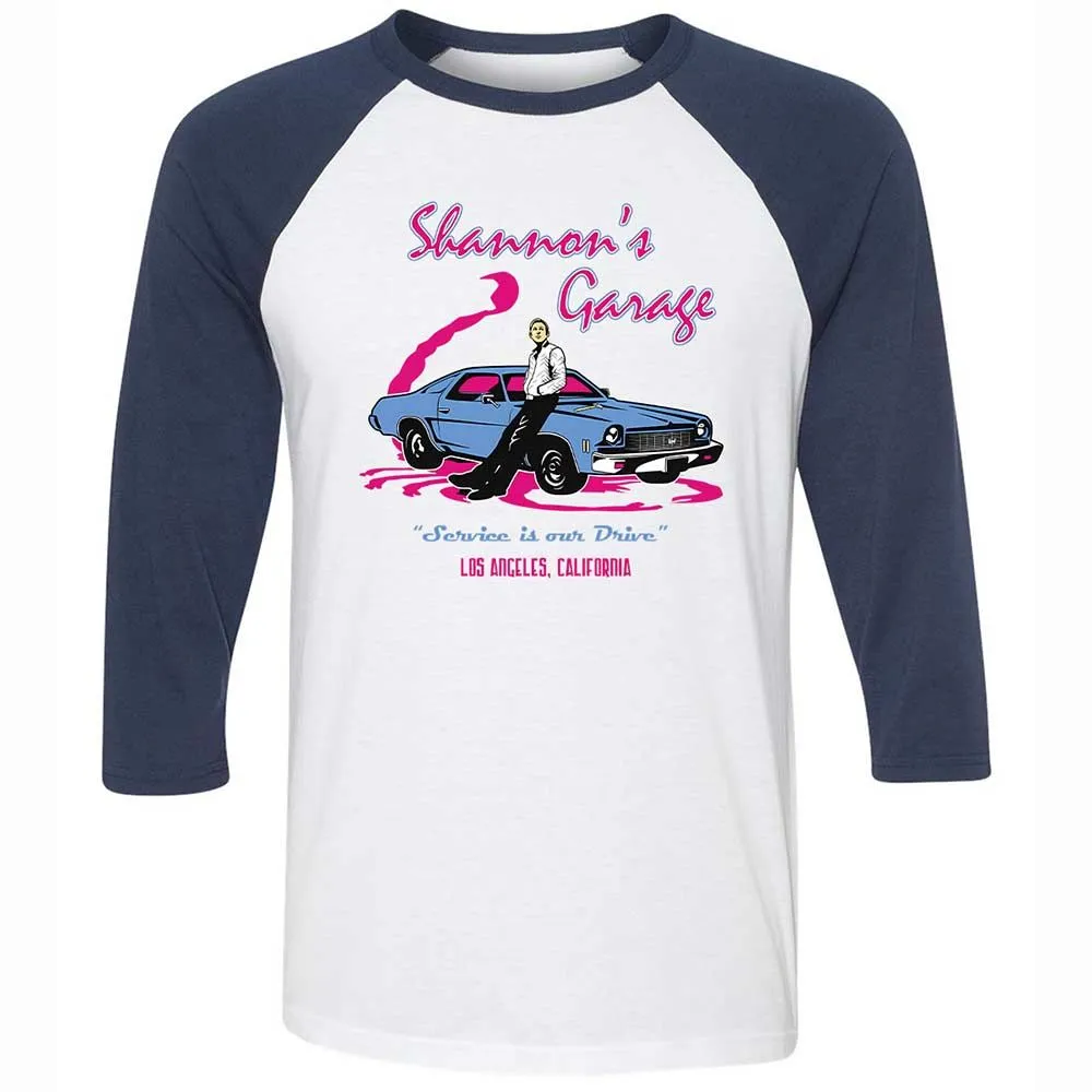 Shannon's Garage - White/Navy - 8