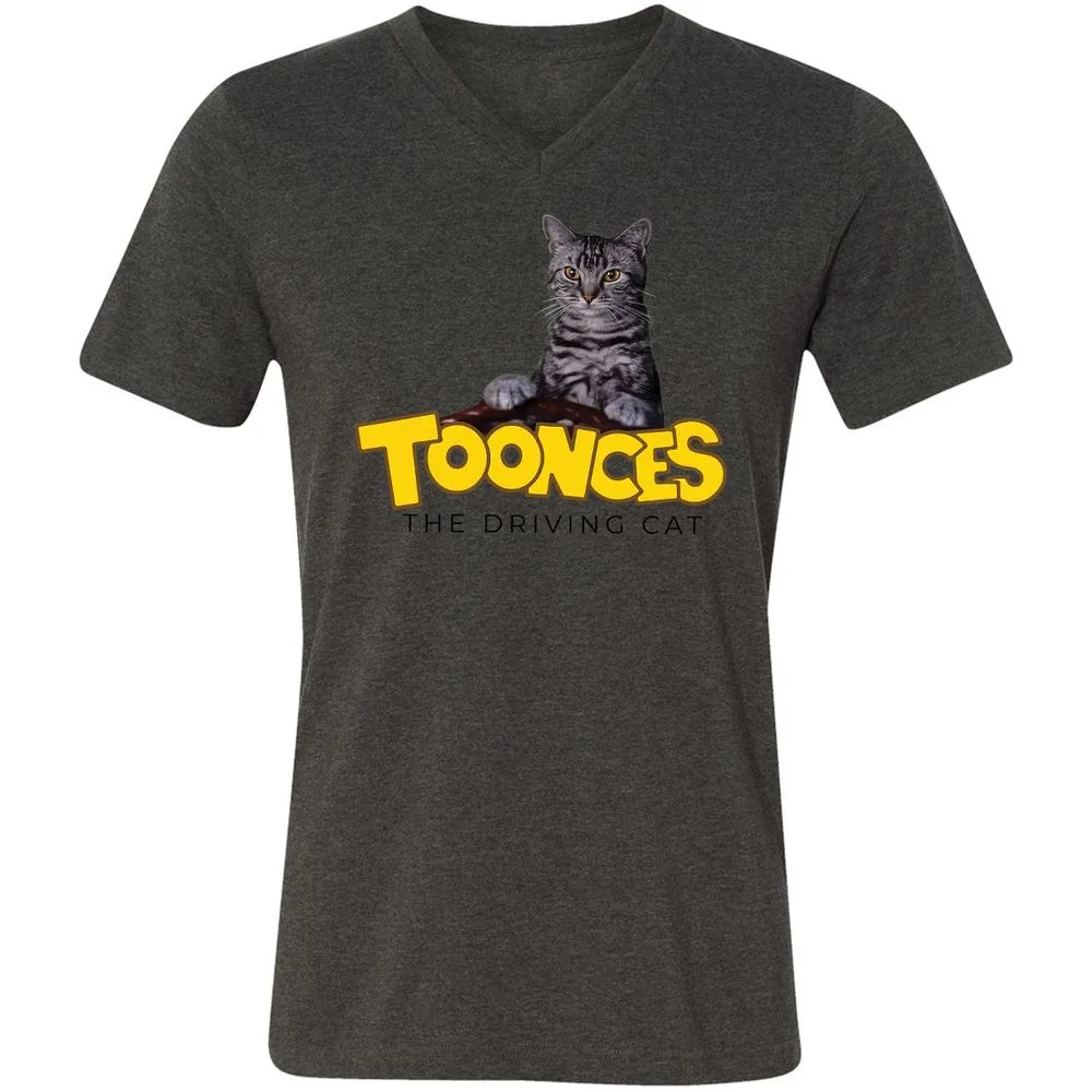 Unisex V-Neck T-Shirt - SN7WGWV3 - Dark Grey Heather - 8