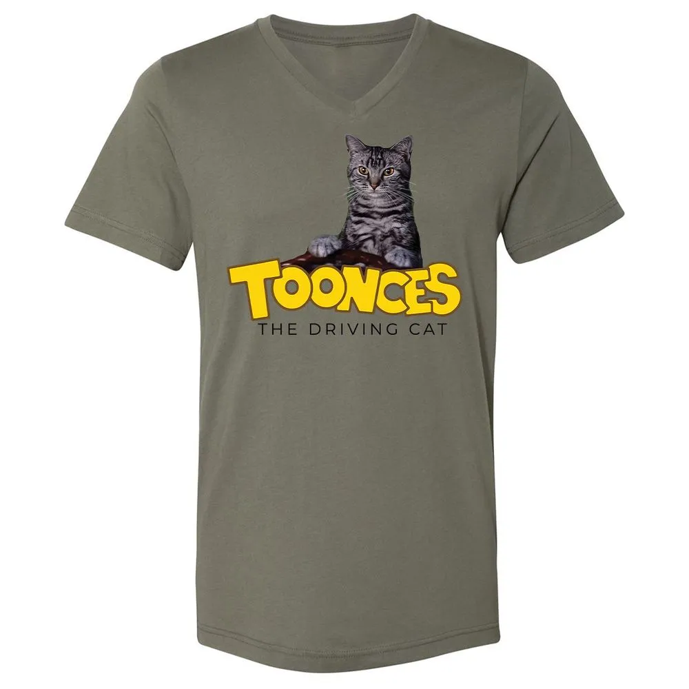 Unisex V-Neck T-Shirt - SN7WGWV3 - Military Green - 15